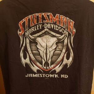 Vintage Harley Davidson Stutsman Jamestown ND 2008-2011 Mens T Shirt Large